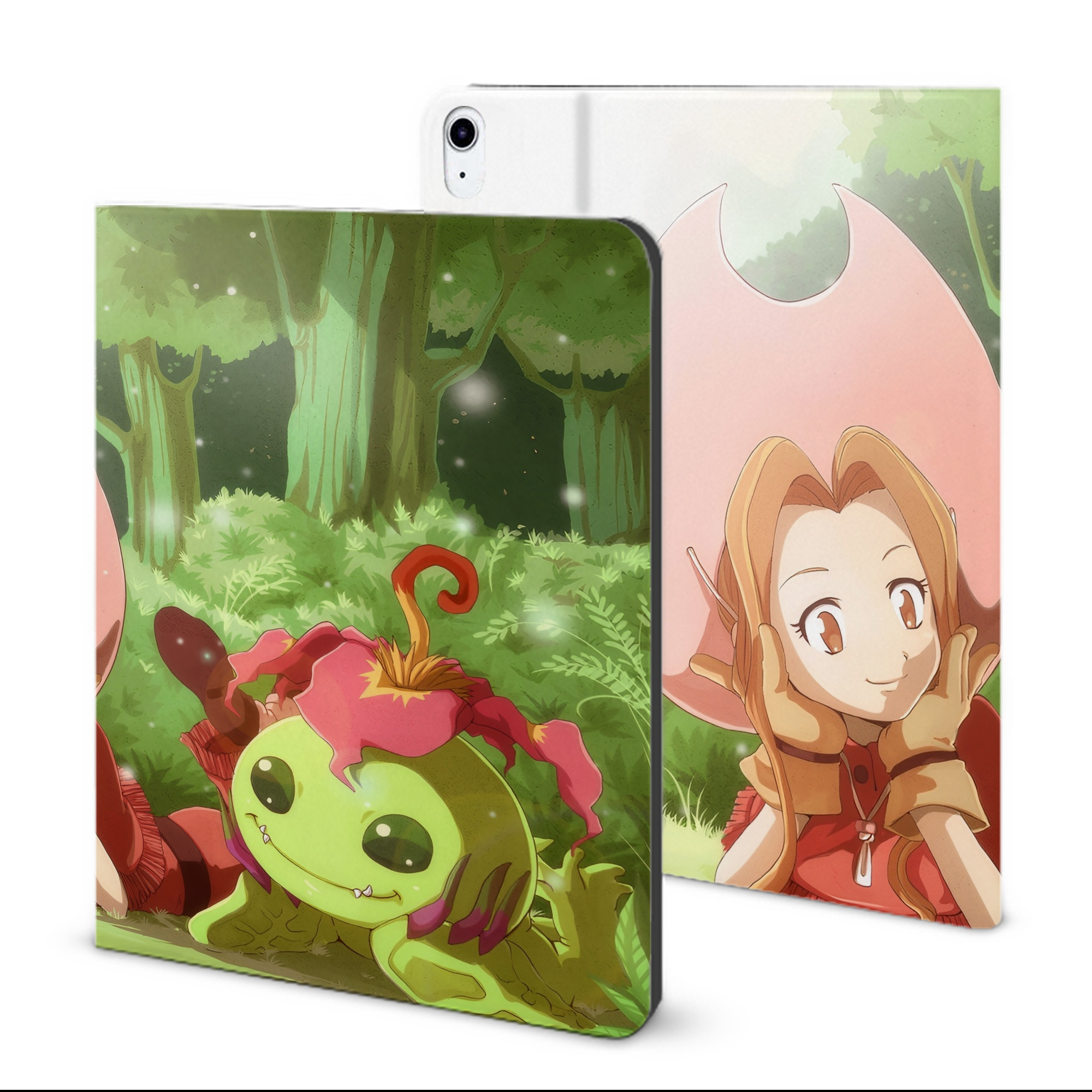（画像用） Digimon デジタルモンスター/デジモン IPad ケース ブック型 PUレザー TPU 耐衝撃 軽量 薄型 ペン収納なし 全面保護 IPad 各モデル対応